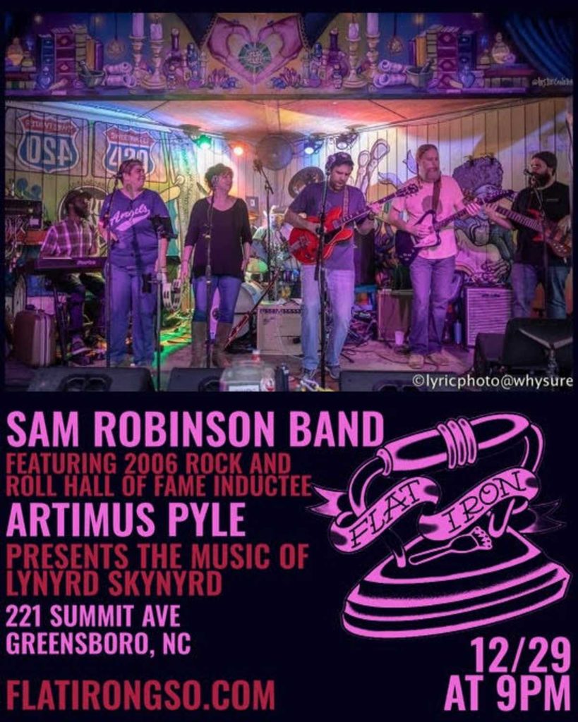 **CANCELLED**The Sam Robinson Band (ft. 2006 Rock And Roll Hall Of Fame Inductee Artimus Pyle) Presents Music of Lynyrd Skynyrd 8 The 422821700573828