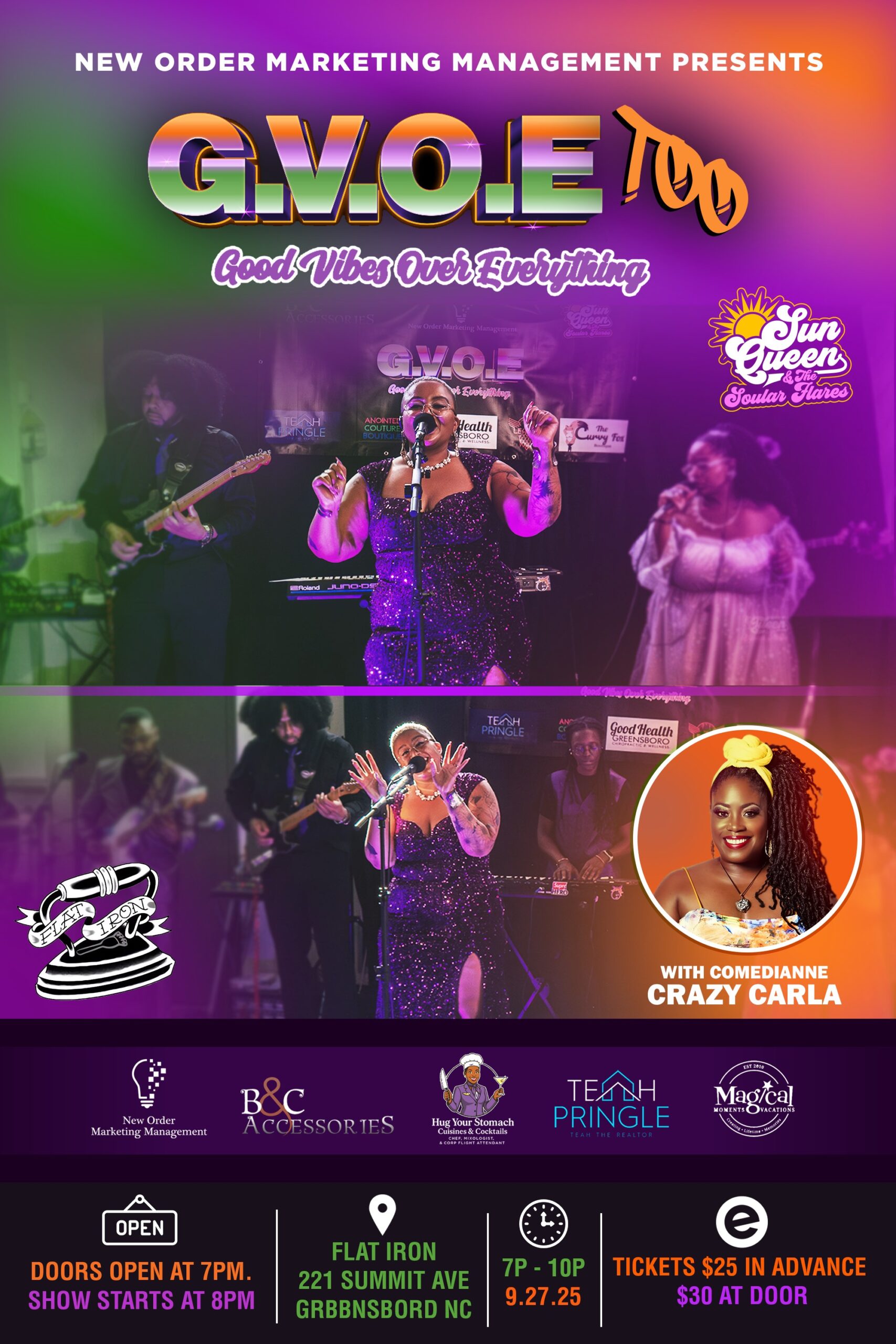 GVOE Too: Good Vibes Over Everything w/ SunQueen Kelcey & The Soular Flares