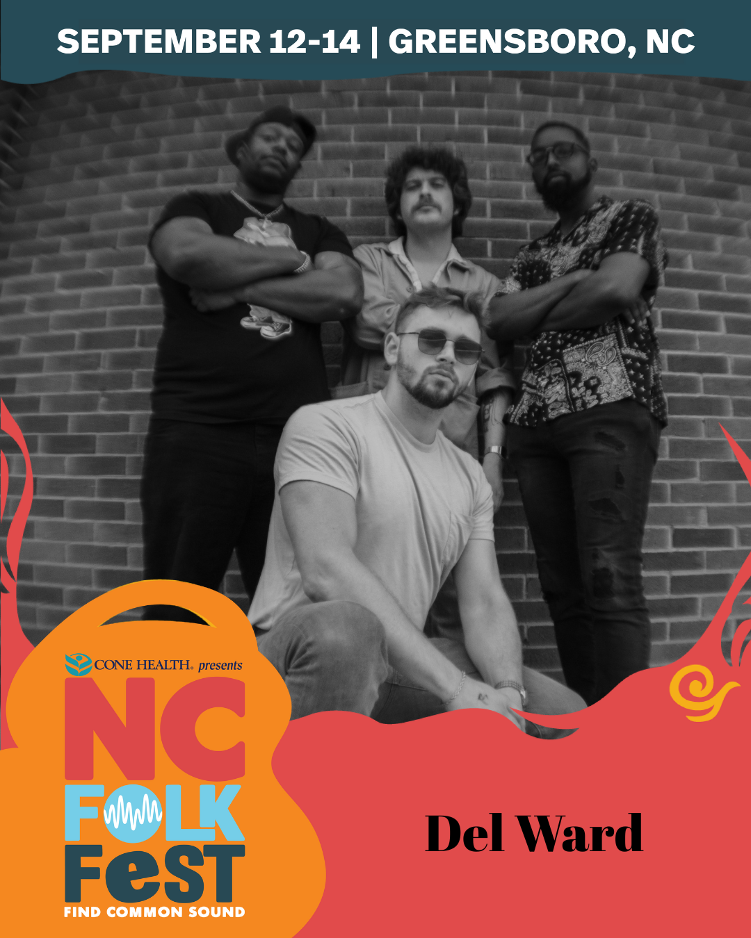 NC FOLK FEST: DEL WARD & THE LEFTOVERS