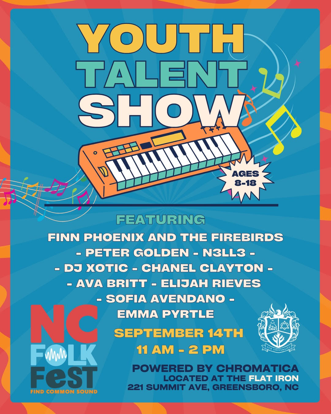 NC FOLK FEST: CHROMATICA’S YOUTH TALENT CONTEST