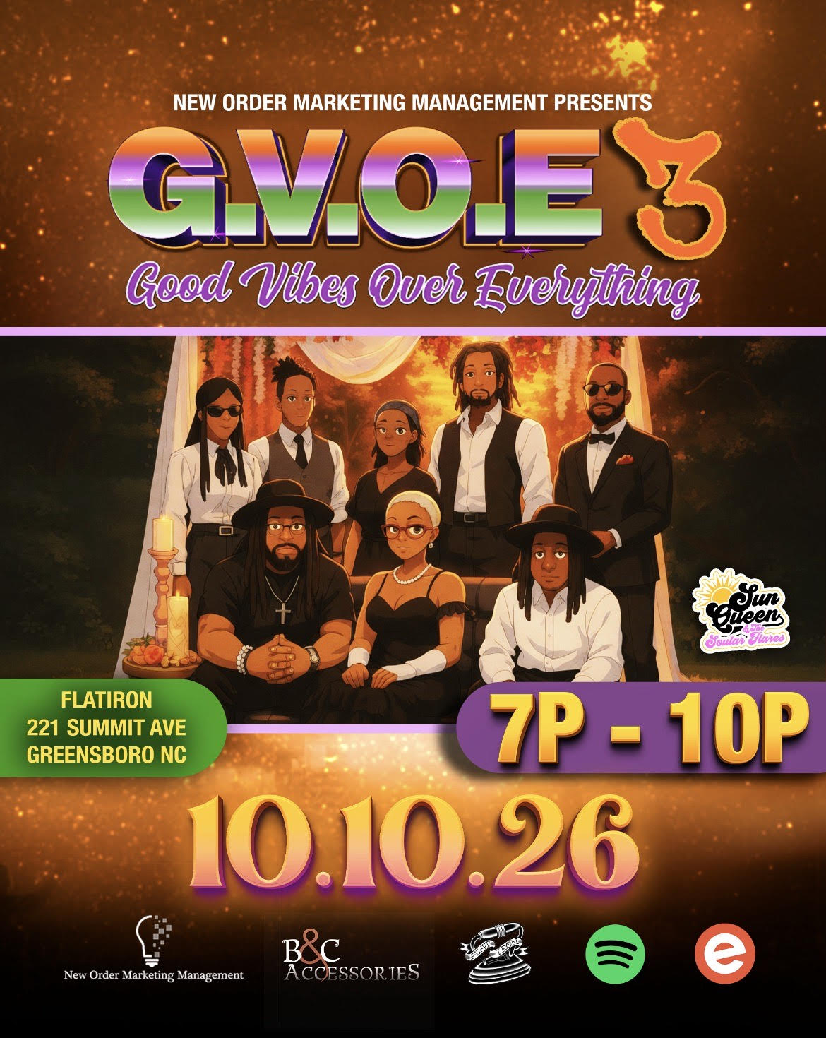 GVOE 3: Good Vibes Over Everything w/ SunQueen & The Soular Flares