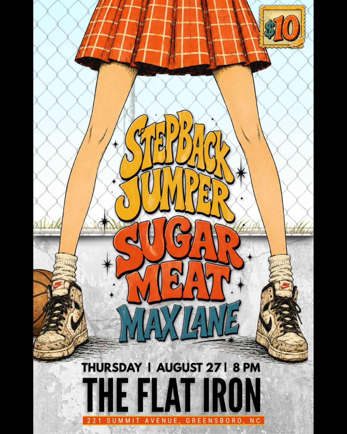 Stepback Jumper, Sugar Meat, and Max Lane