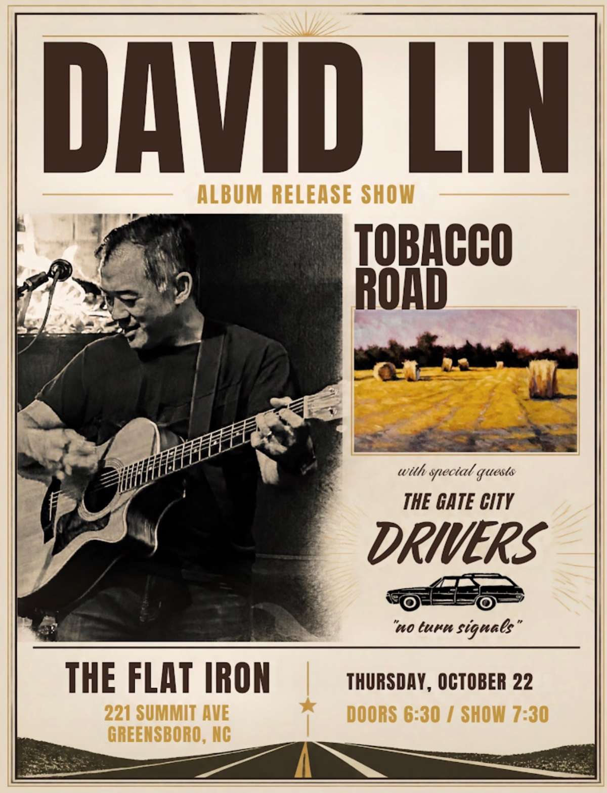 David Lin Album Release Show W/ The Gate City Drivers