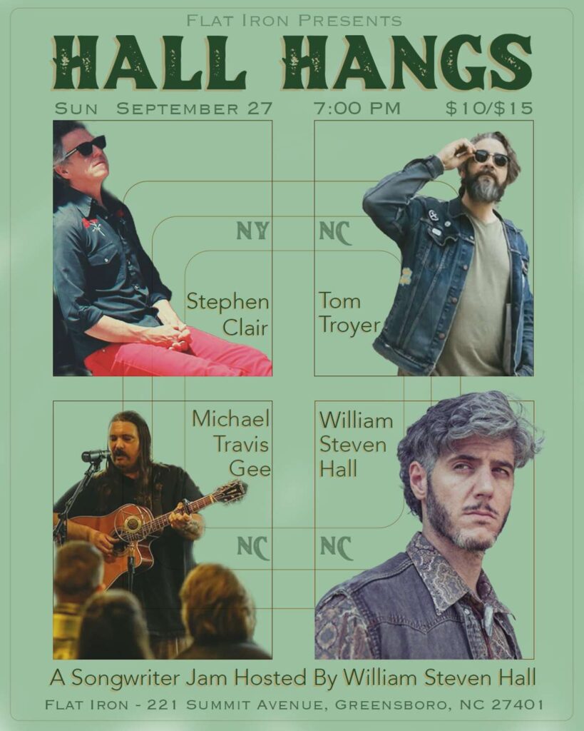 hall hangs featuring stephen clair tom troyer michael travis gee and william steven hall