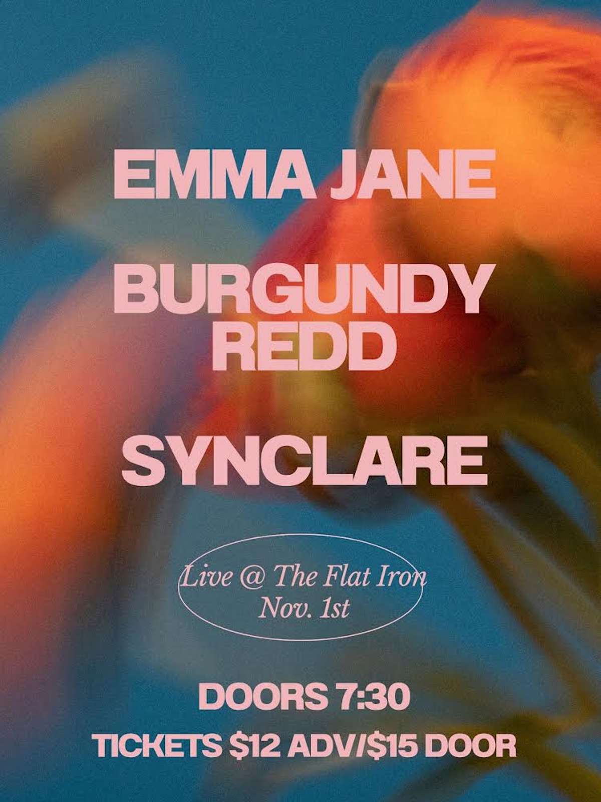 Emma Jane, Burgundy Red, and Synclare
