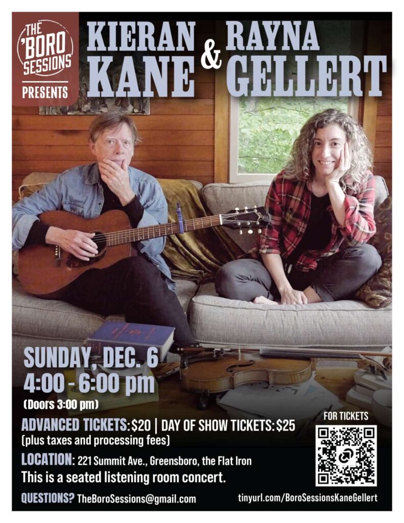 the boro sessions presents kieran kane rayna gellert