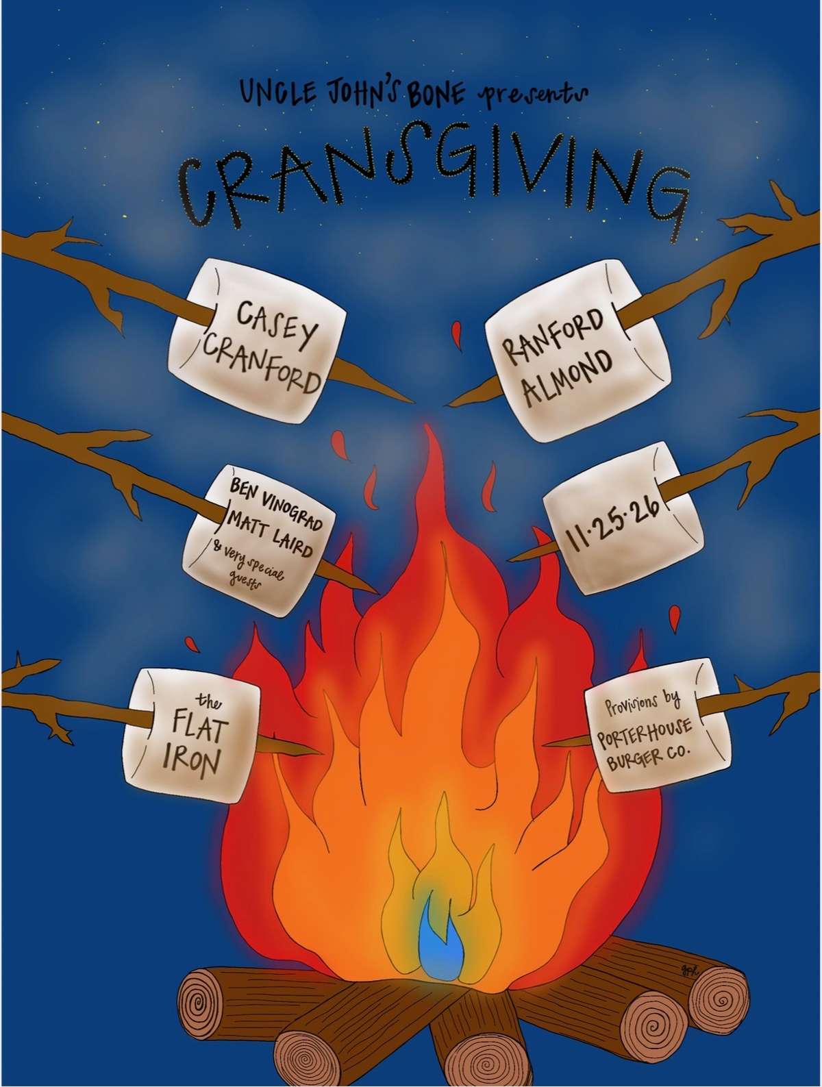 Uncle John’s Bone Presents Cransgiving w/ Casey Cranford, Ranford Almond, Ben Vinograd, Matt Laird and special guests